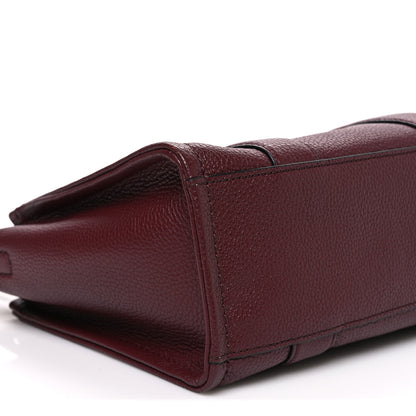 Marc Jacobs Grained Calfskin Small The Tote Bag Burgundy 9 of 10