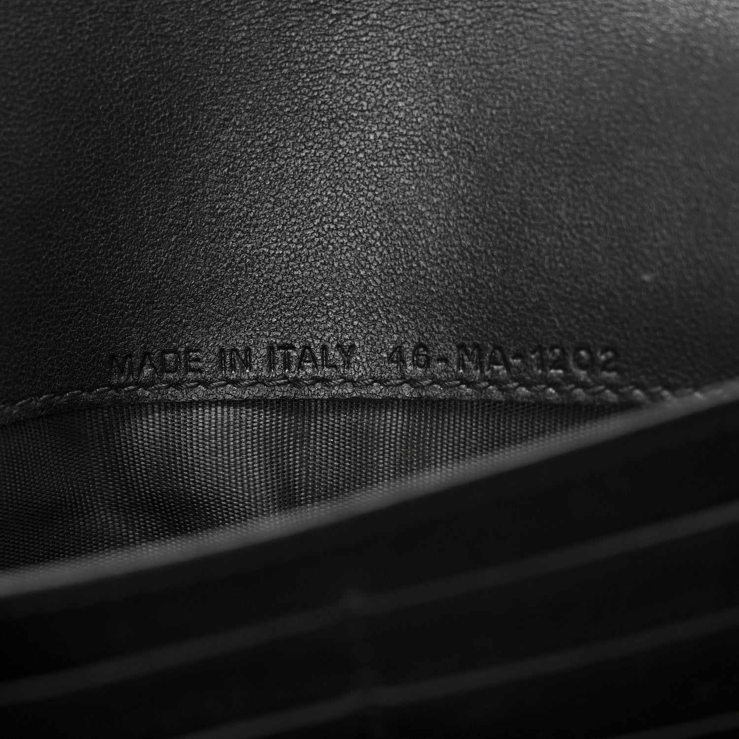 Christian Dior Goatskin Saddle Long Wallet With Chain Black 7 of 10