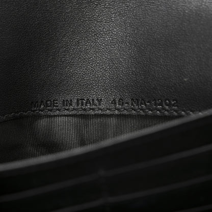 Christian Dior Goatskin Saddle Long Wallet With Chain Black 7 of 10