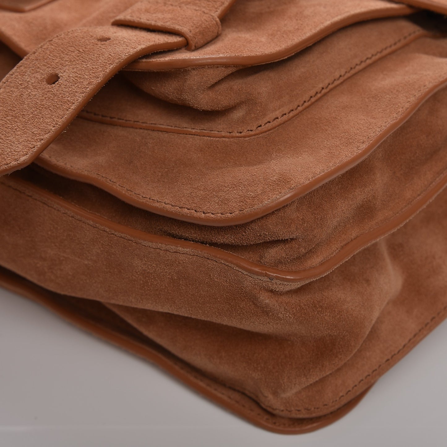 Suede Medium PS1 Satchel Tobacco