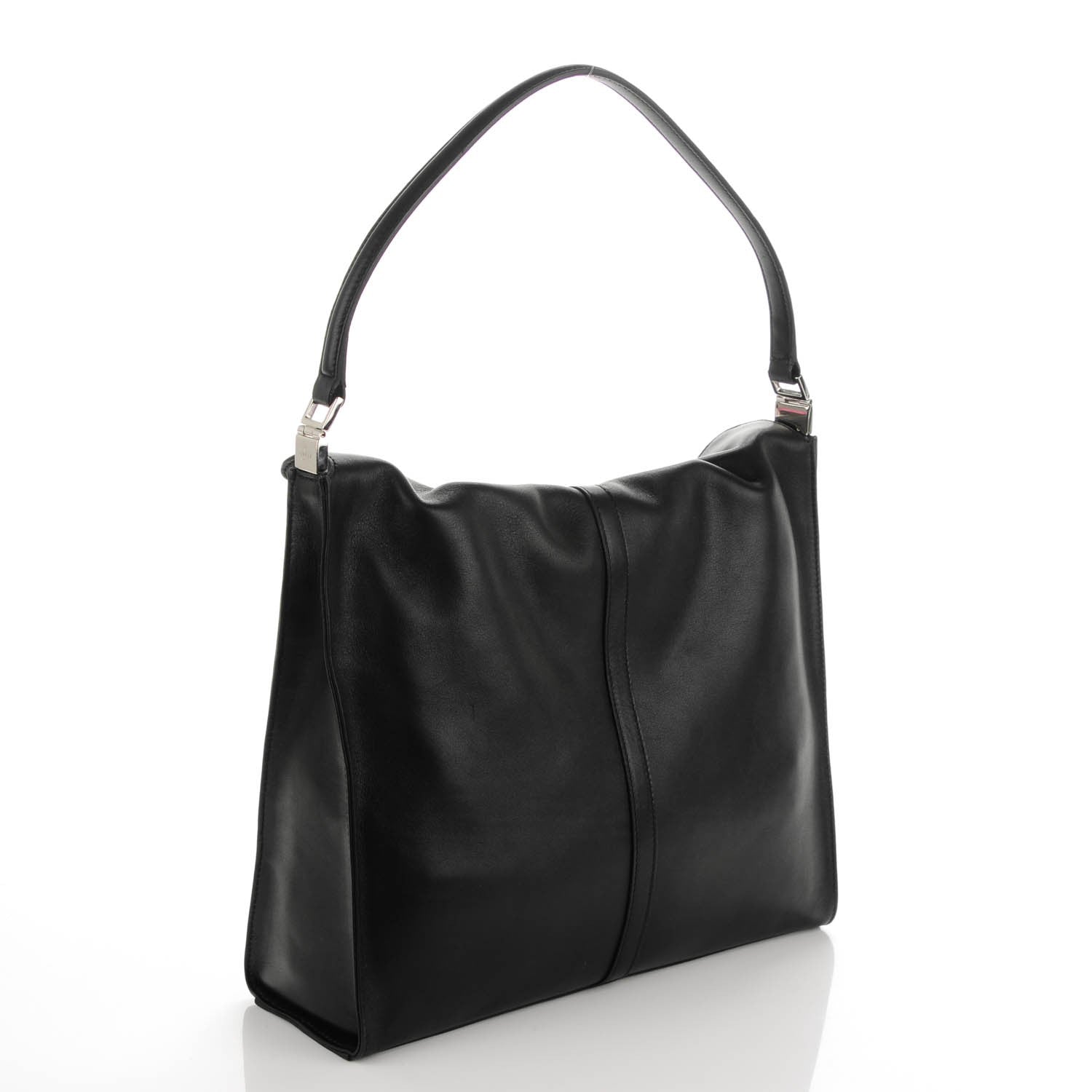 Gucci Calfskin Bardot Shoulder Bag Black 3 of 7