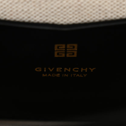 Givenchy Canvas Woven Embroidered Small 4G Bag With Chain Black 6 of 10