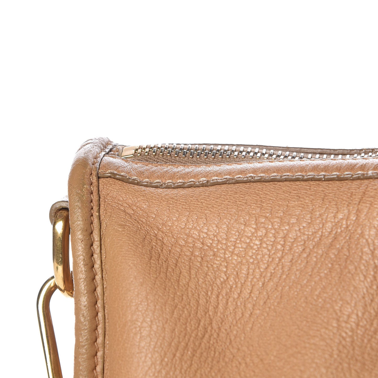 Cervo Deerskin Shoulder Bag Sabbia