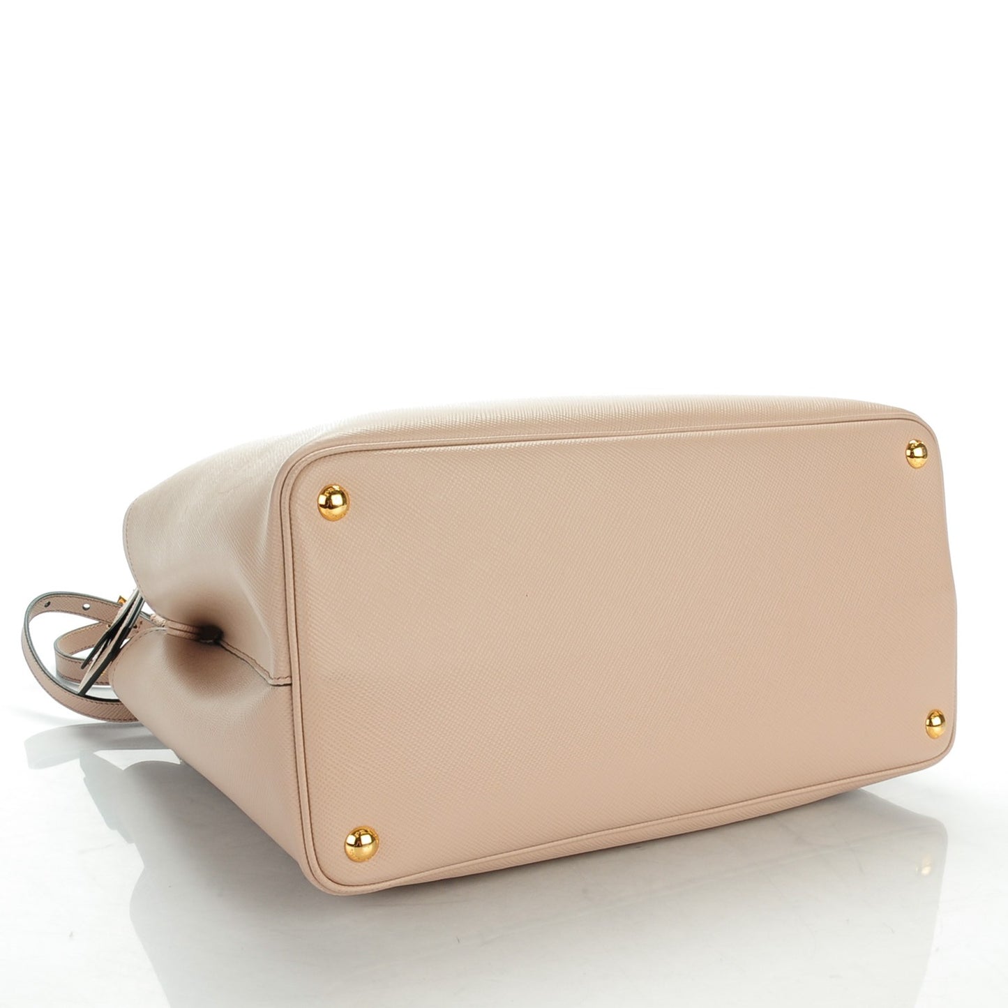 Saffiano Cuir Large Double Bag Cammeo