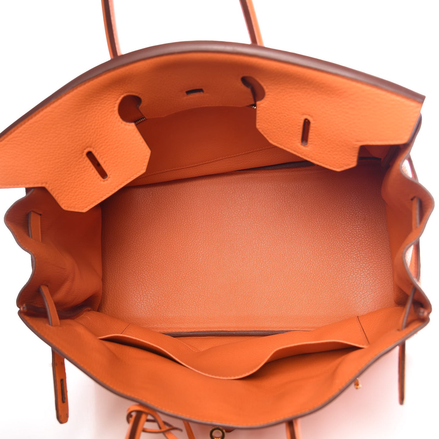 Taurillon Clemence Birkin 35 Orange