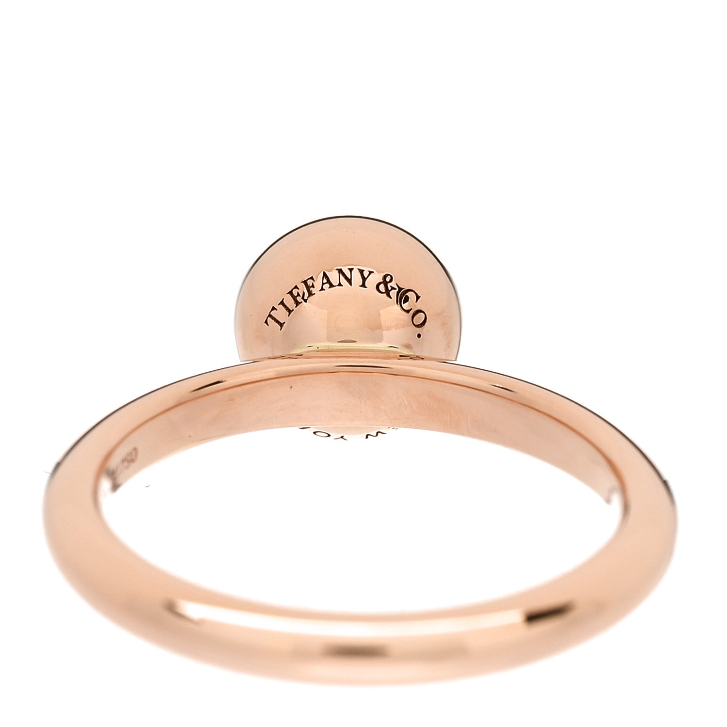 Tiffany 18K Rose Gold 8mm HardWear Ball Ring 52 6 6 of 8