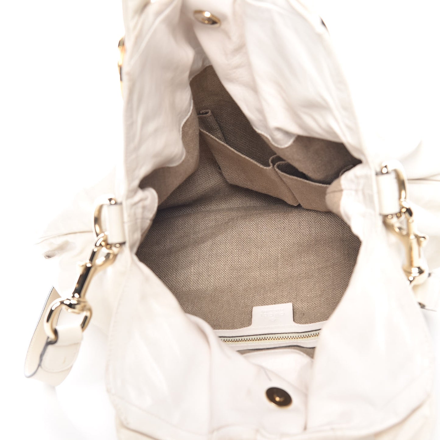 Calfskin Medium Hysteria Top Handle Bag White