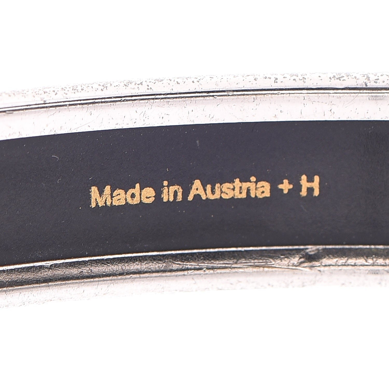 Hermes Enamel Printed Narrow Brazil Bracelet 70 5 of 5
