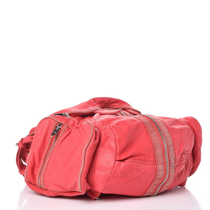 Alexander Wang Lambskin Marti Convertible Backpack Cola Rhodium Hardware 5 of 10
