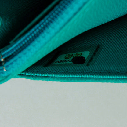 Chanel Caviar Quilted Wallet On Chain WOC Turquoise 8 of 8