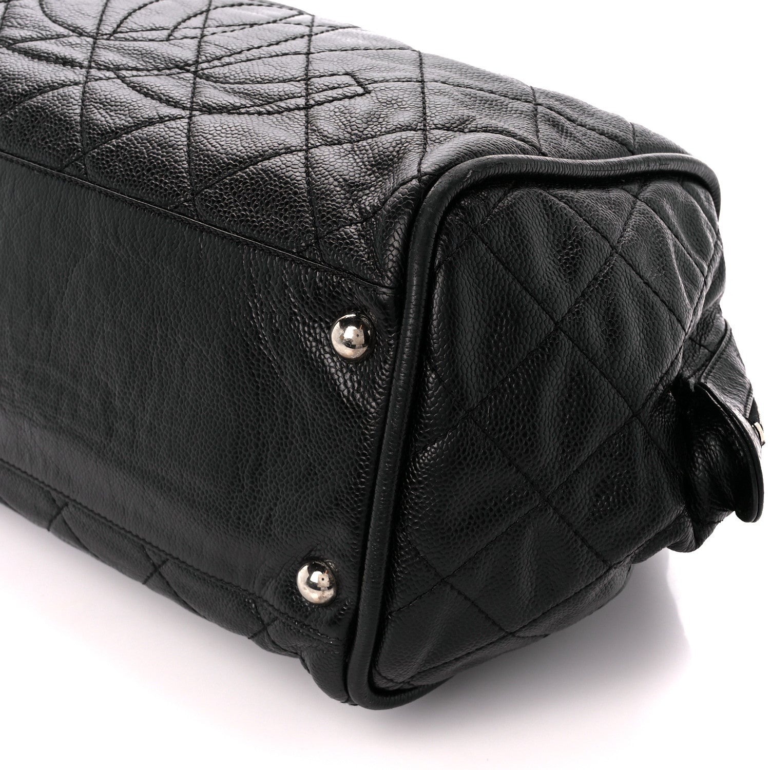 Chanel Caviar Quilted CC Timeless Bowler Black 11 of 12