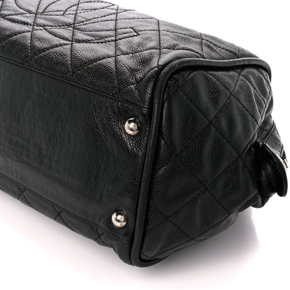 Chanel Caviar Quilted CC Timeless Bowler Black 11 of 12