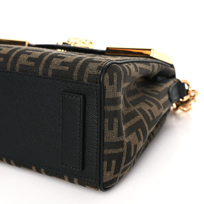 Versace X FENDI Grained Calfskin Fendace Medium La Medusa Top Handle Bag Black Brown 8 of 8