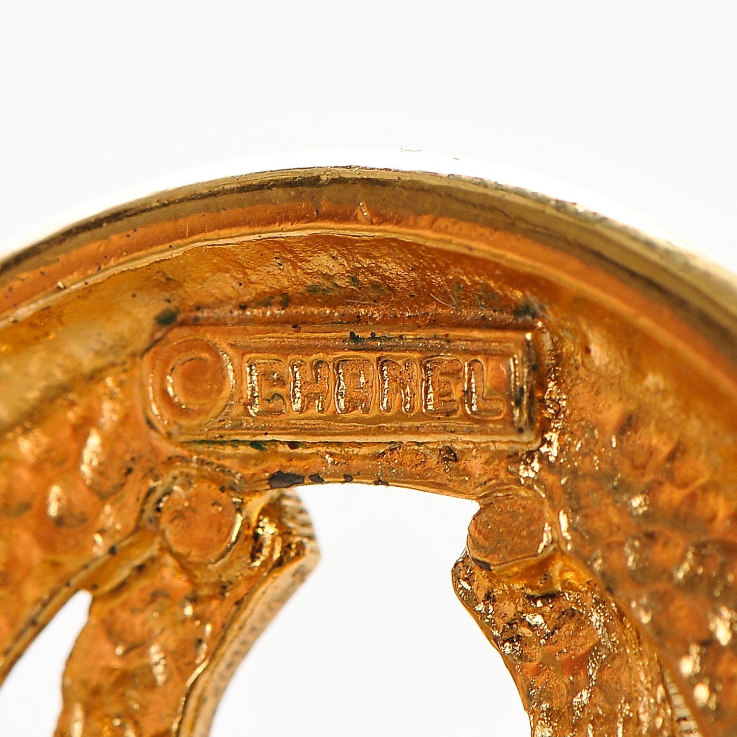 Chanel CC Clip On Earrings Gold 5 of 5