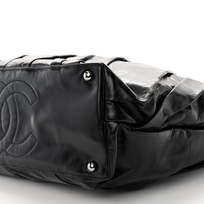 Chanel Glazed Calfskin Large Twisted Tote Black 10 of 10