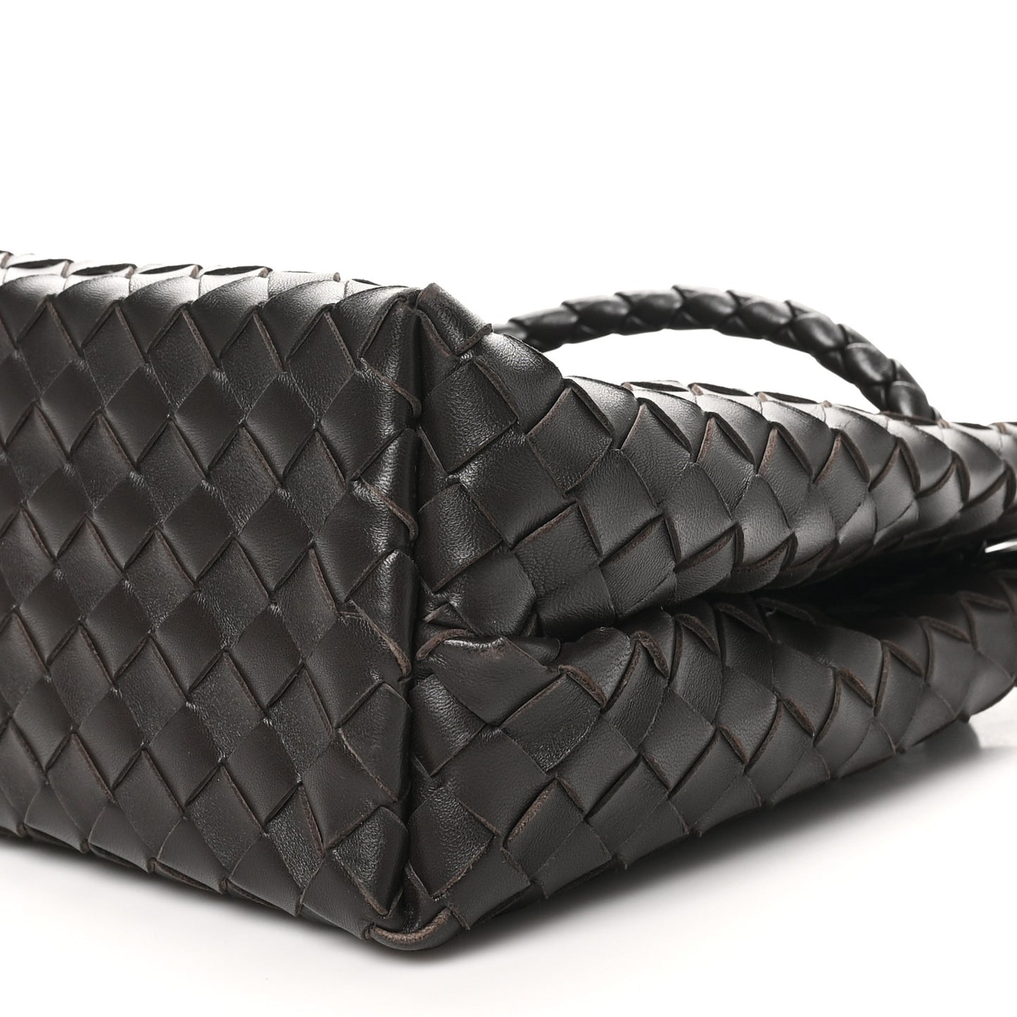 Nappa Intrecciato Medium Andiamo Shoulder Bag Fondant