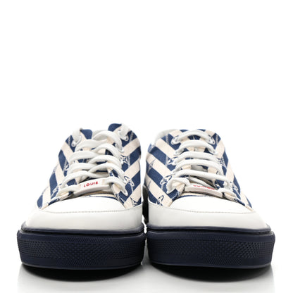 Louis Vuitton Canvas Escale Stellar Sneakers 40 Blue 2 of 8
