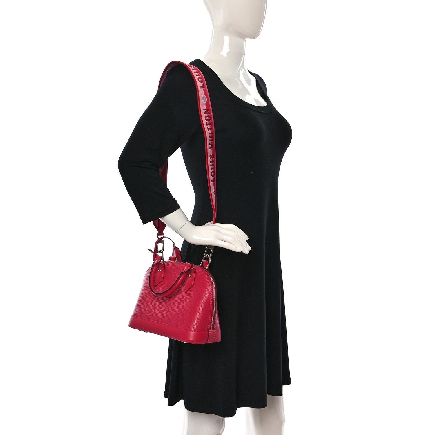 Louis Vuitton Epi Jacquard Alma BB Rose Pondicherry 2 of 9