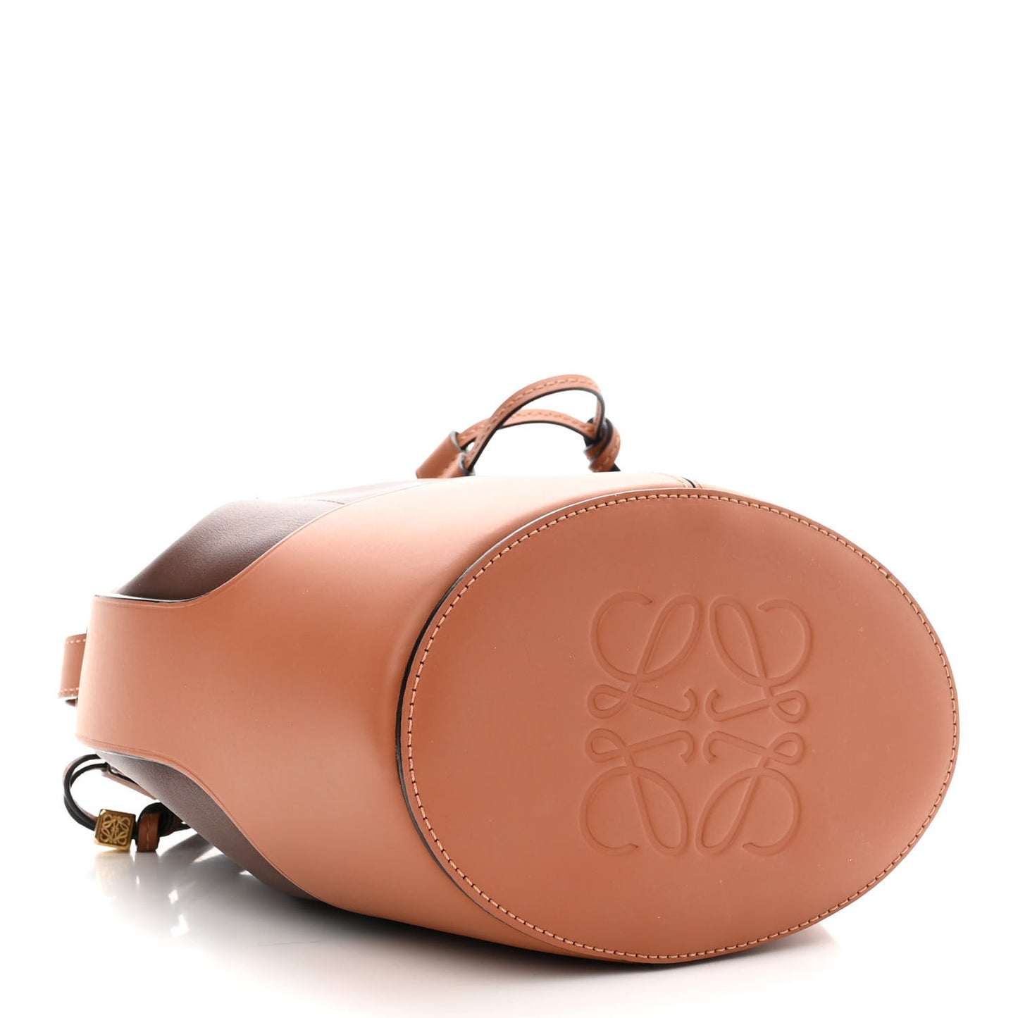 Calfskin Balloon Bucket Bag Hazelnut Tan