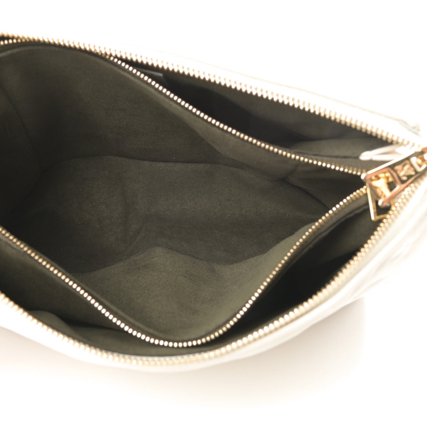 Lambskin Embossed Monogram Coussin PM Beige Cream