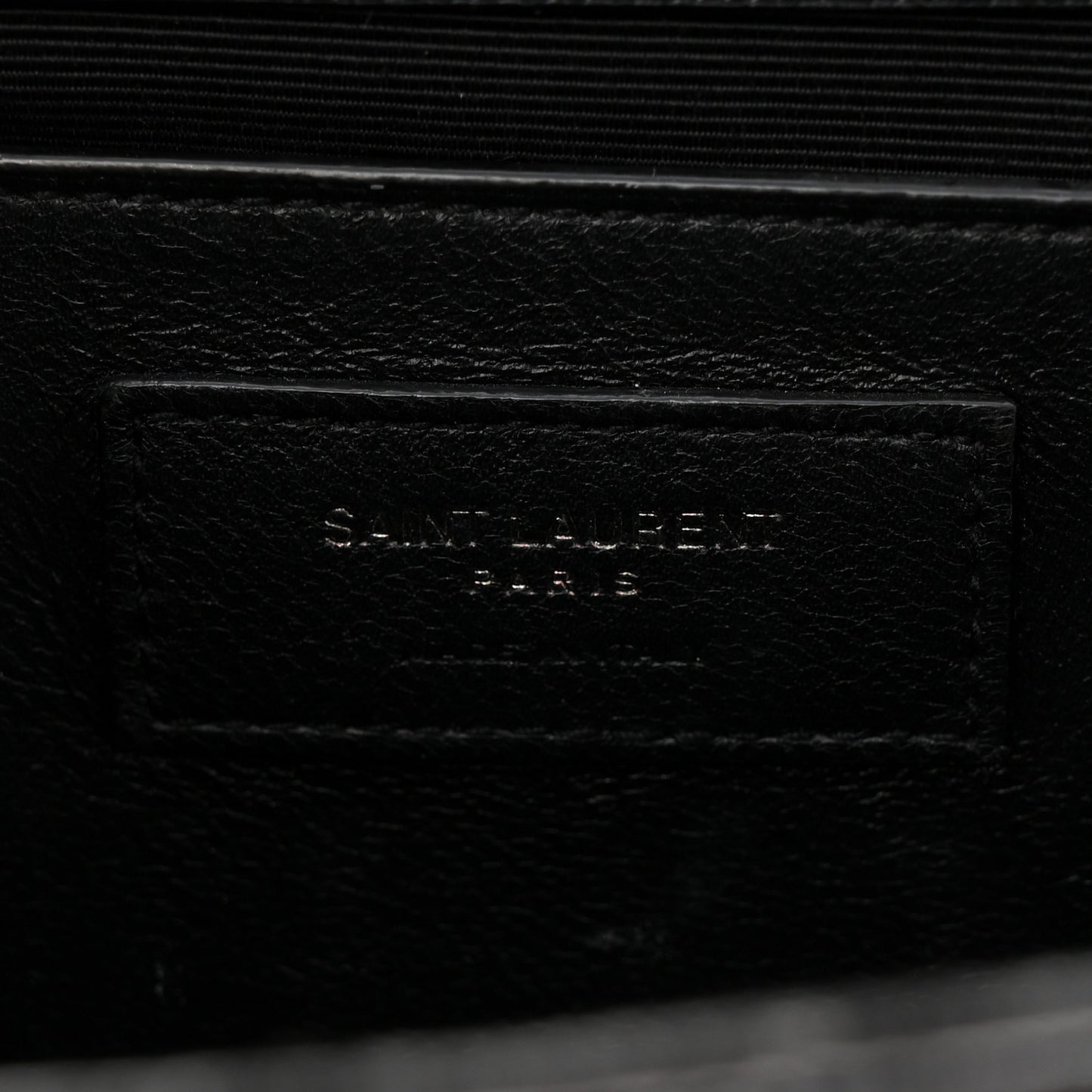Grain De Poudre Textured Mixed Matelasse Triquilt Medium Monogram Monochrome Satchel Black