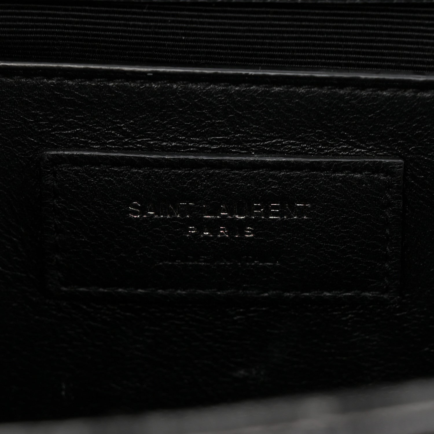Saint Laurent Grain De Poudre Textured Mixed Matelasse Triquilt Medium Monogram Monochrome Satchel Black 6 of 11