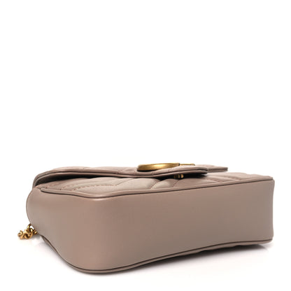 Gucci Calfskin Matelasse Super Mini GG Marmont Shoulder Bag Porcelain Rose 4 of 12