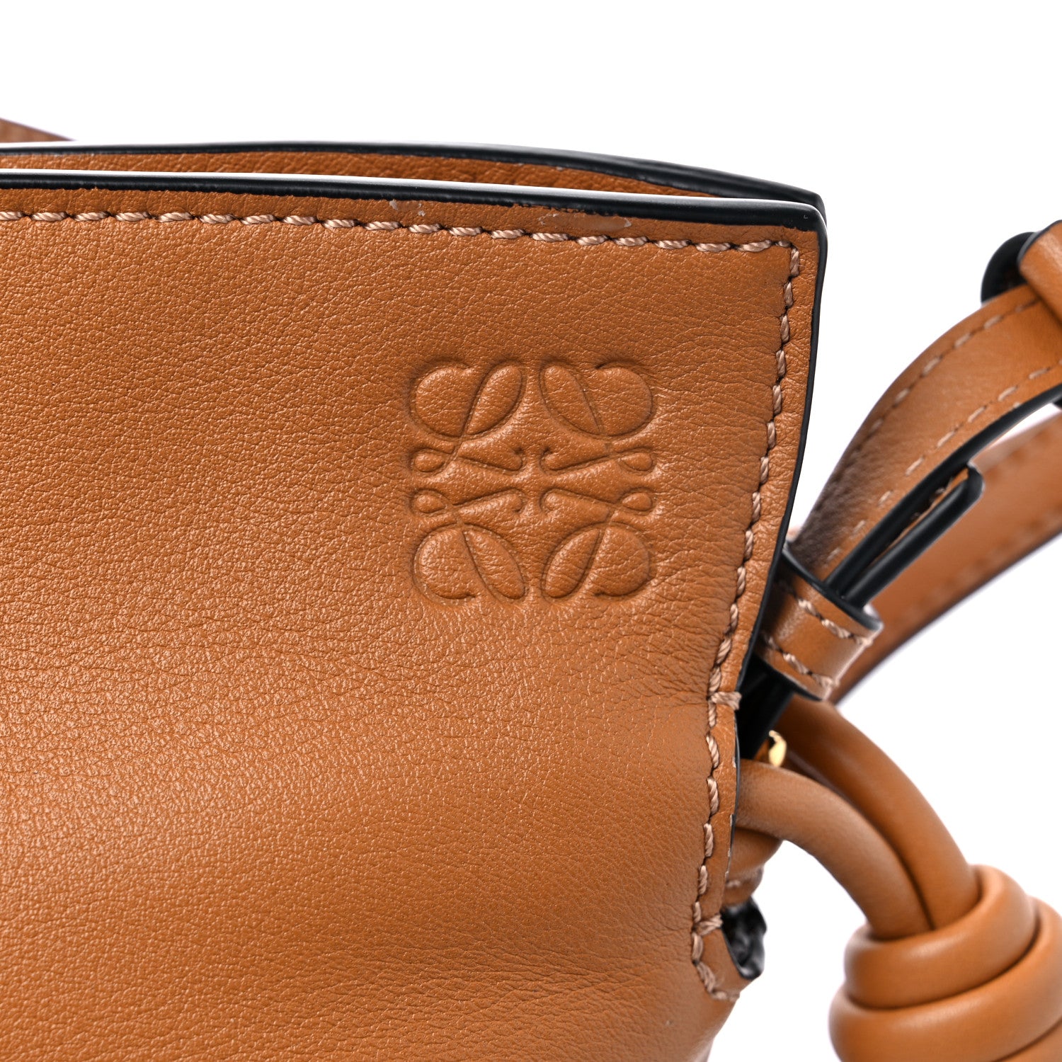 Loewe Calfskin Mini Flamenco Knot Clutch Warm Desert 10 of 10