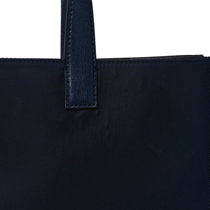 Fendi Nylon Vitello Elite Monster Eyes Tote Blue Scuro White Multicolor 17 of 19