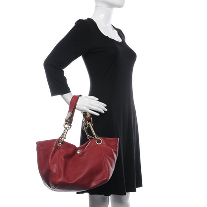 Jimmy Choo Calfskin Lola Tote Red 2 of 9