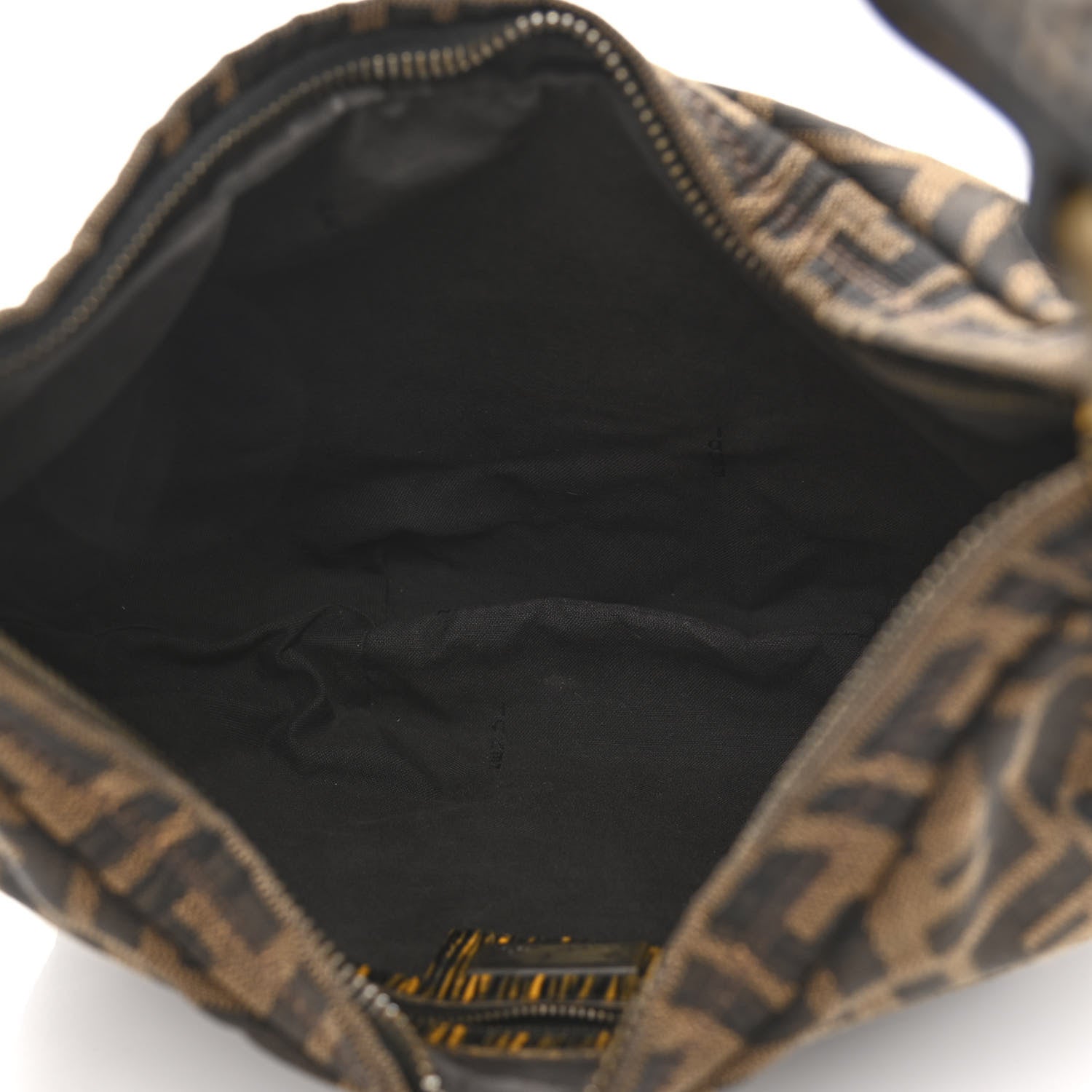 Fendi Zucca Vitello Elite Small Chef Hobo Tobacco Moro Giallo 5 of 12