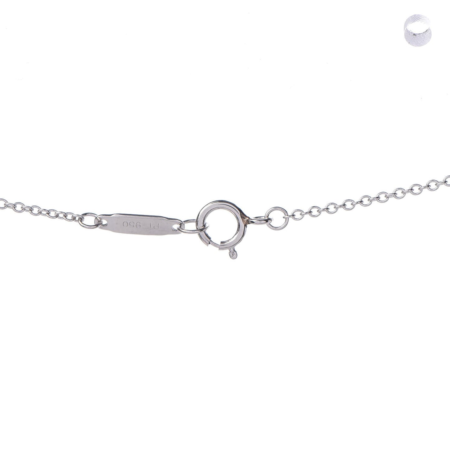 Platinum Diamond Jazz Triple Drop Pendant Necklace