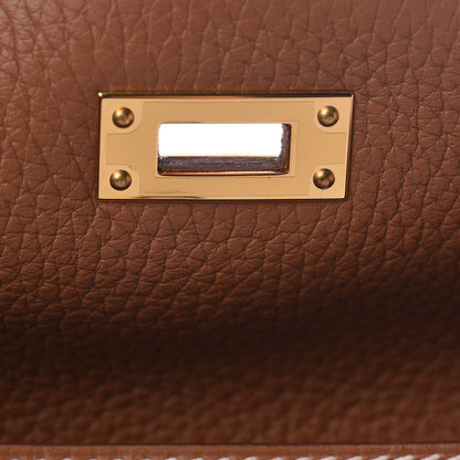 Hermes Togo Kelly Ado Backpack Gold 16 of 31