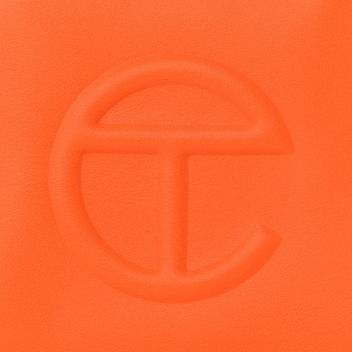 Vegan Leather Small Shopping Bag Orange