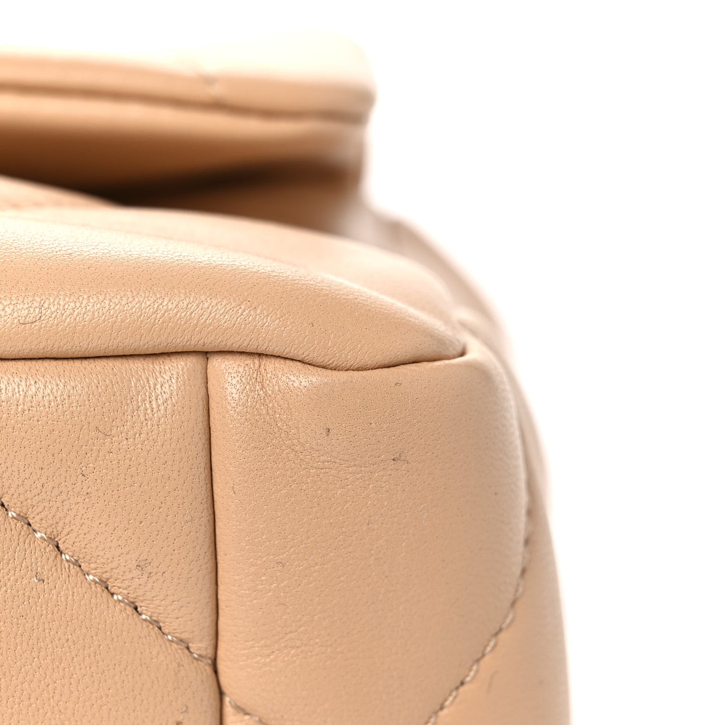 Lambskin Quilted Medium Chanel 19 Flap Beige
