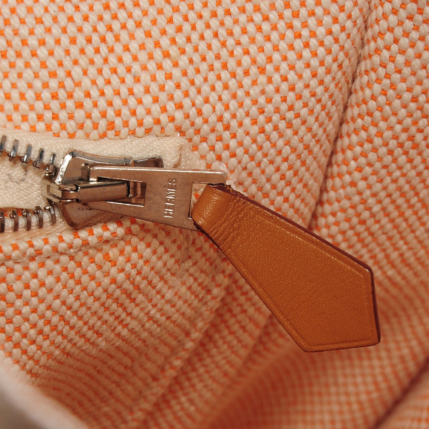 Cotton Canvas Fourre Tout PM Tote Orange