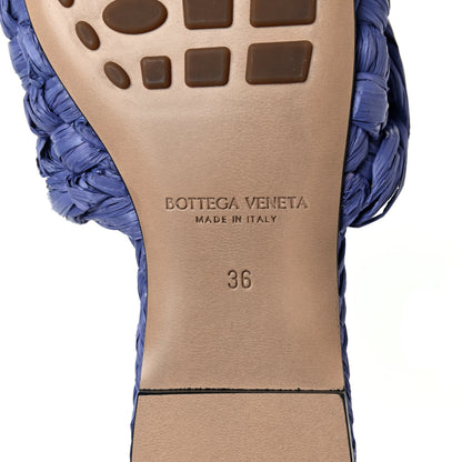 Bottega Veneta Raffia Twisted Intrecciato Stretch Flat Sandals 36 Lavender 7 of 7