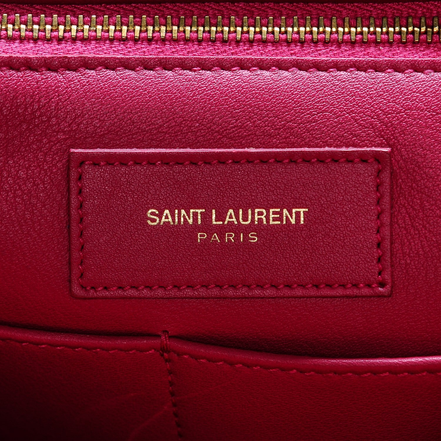 Saint Laurent Calfskin Medium Classic Y Cabas Fuchsia 7 of 9