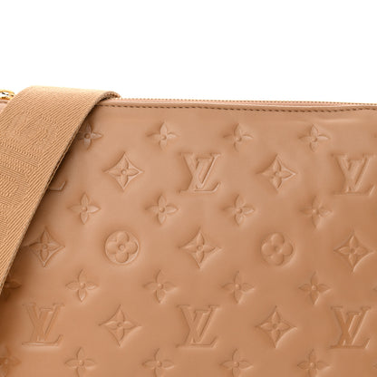 Louis Vuitton Lambskin Embossed Monogram Coussin PM Camel 8 of 10