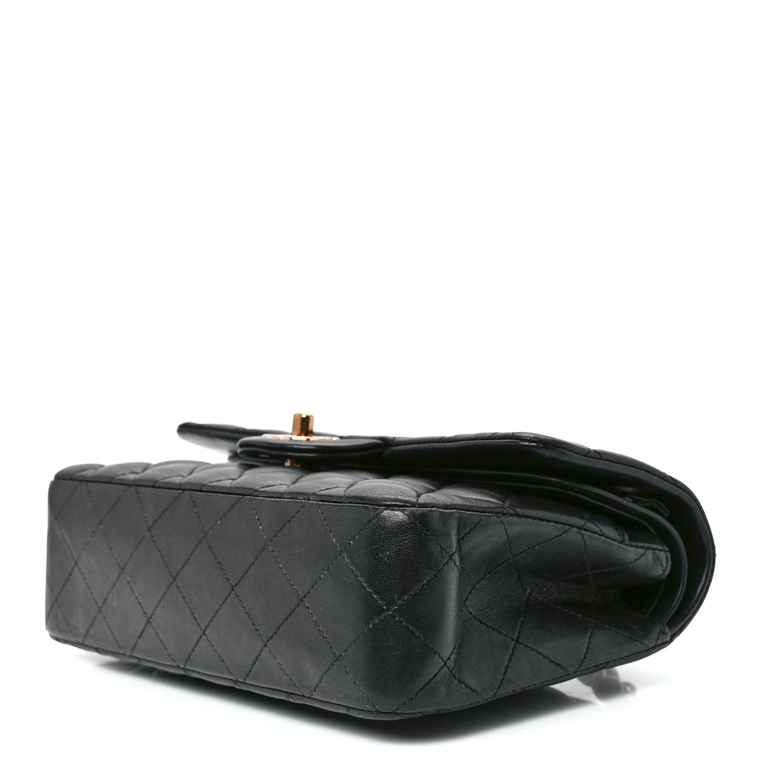 Chanel Lambskin Quilted Small Double Flap Black 10 of 12