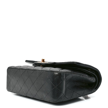 Chanel Lambskin Quilted Small Double Flap Black 10 of 12