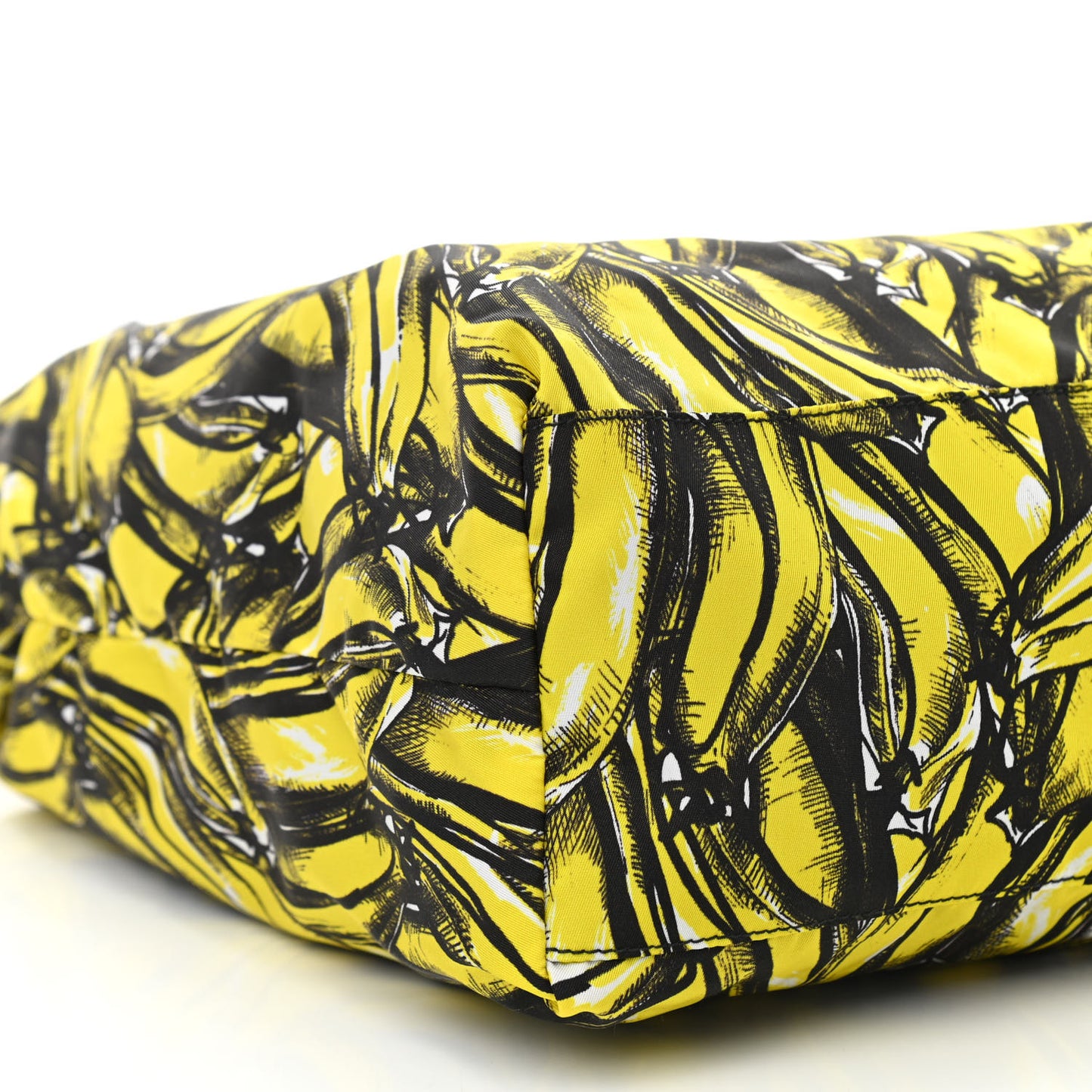 Tessuto Nylon Twin Shopper Tote Set of 2 Black Giallo