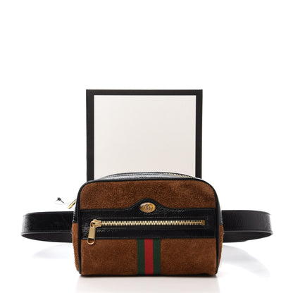 Gucci Suede Small Ophidia Belt Bag 95 38 Brown 11 of 11