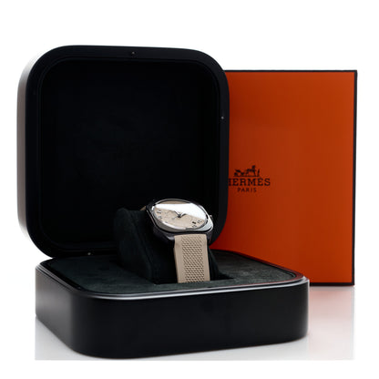 Hermes Titanium Rubber 39mm H08 Special Edition Automatic Watch Taupe 5 of 5