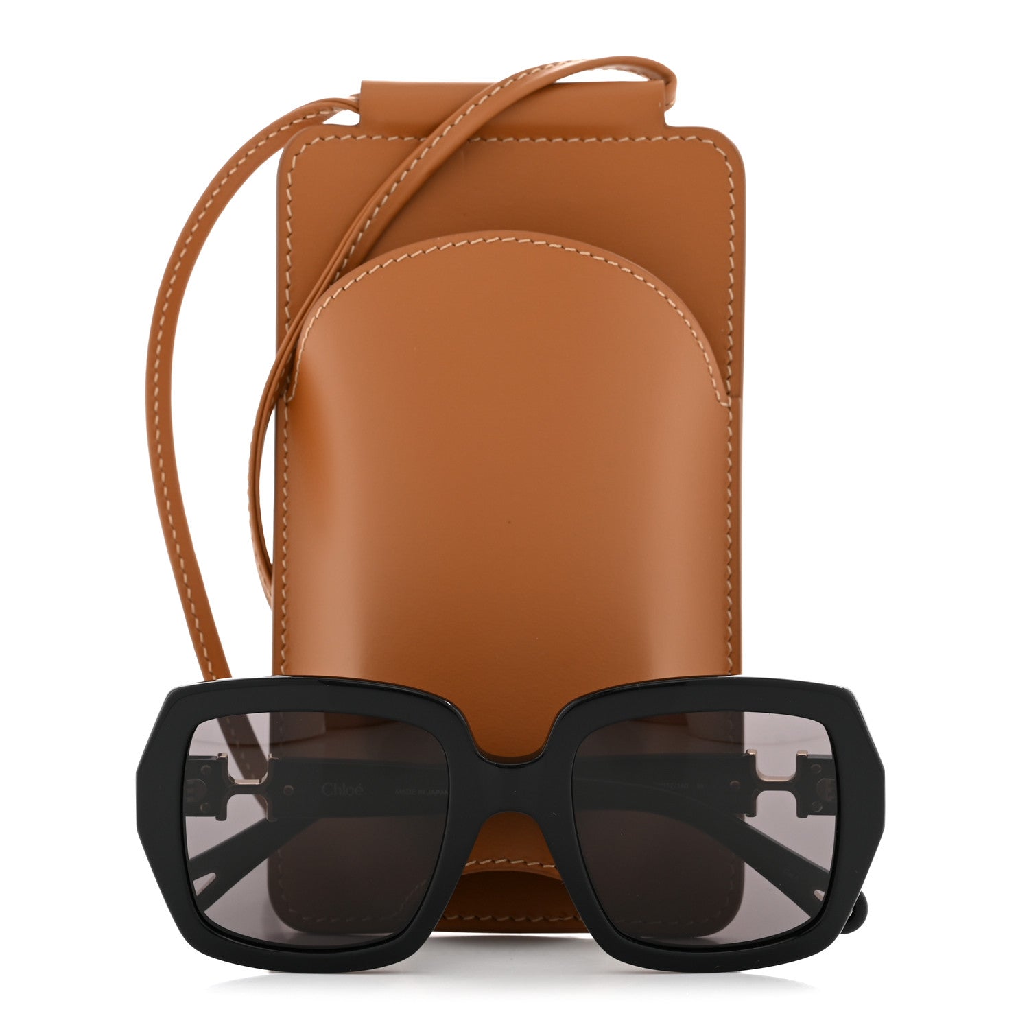 Chloe Oversized Round Sunglasses CH0301S Black 7 of 7