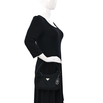 Prada Tessuto Nylon Mini Re-Edition 2000 Bag Black 2 of 8