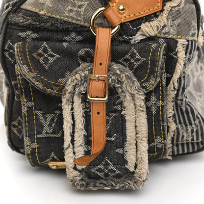 Louis Vuitton Denim Patchwork Speedy 30 Grey 10 of 13