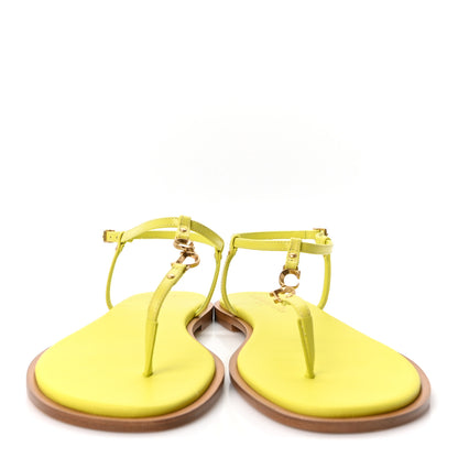 Christian Dior Calfskin C'est Dior Sandals 37 Yellow 3 of 8