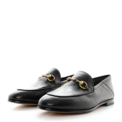 Gucci Lambskin Womens Brixton Horsebit Loafers 37 Black 3 of 9