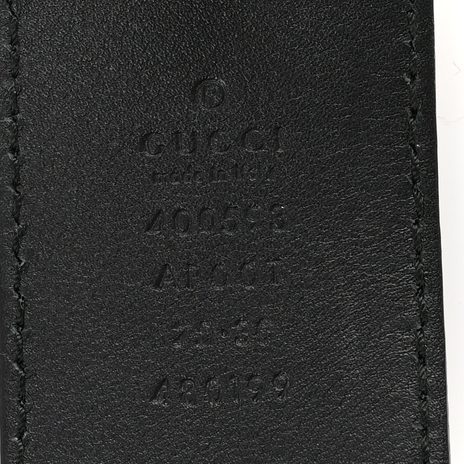 Gucci Calfskin Double G 40mm Belt 75 30 Black 5 of 8